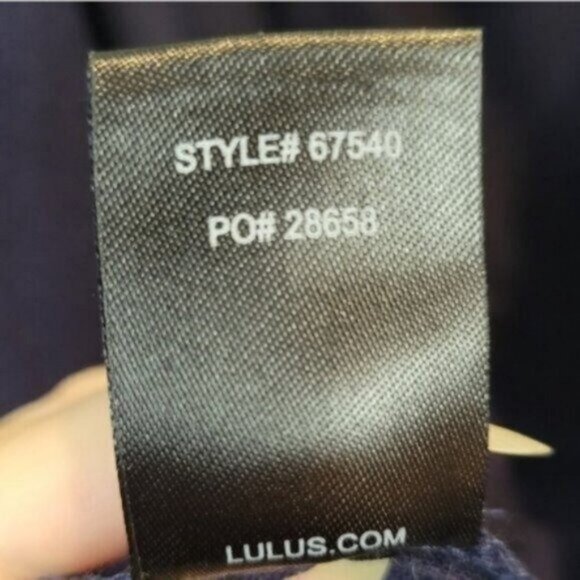 Lulu's | Linen Wide Leg Round Neck Cropped Jump Suit Navy Blue NWT - Picture 6 of 10